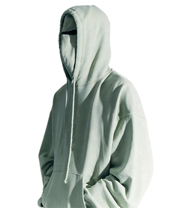 สเวตเตอร์กีฬาของผู้ชายเสื้อฮู้ดผ้าคอตต้อนปักลายสีแบบเรียบง่ายสไตล์แฟชั่น - Product Image 6