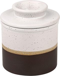 Pot <span class=keywords><strong>à</strong></span> beurre en céramique pour comptoir avec ligne d'<span class=keywords><strong>eau</strong></span> Rétro Porcelaine Français Gardien de beurre Plats - Product Image 2