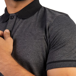 Logo personnalisé décontracté mince à manches courtes pour polo tissu de jersey respirant couleur unie technique brodée personnalisé court-dyi - Product Image 6