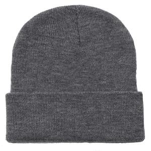 Haute qualité vente chaude femmes hommes couleur unie Beanie personnalisé teint broderie Logo acrylique blanc plaine tricoté chaud hiver chapeaux - Product Image 6