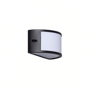 Lampe murale extérieure en aluminium semi-circulaire, design d'éclairage extérieur élégant - Product Image 2