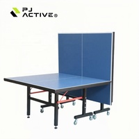 PINJIAN Vente en gros Nouveau 274cm 2 pièces Table de ping-pong pliable Utilisation en intérieur Table de tennis de table avec roulettes