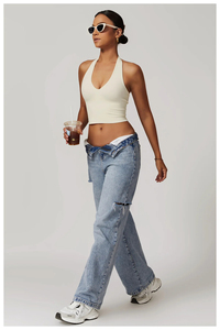 Soutien-gorge de sport à fort impact fabriqué avec un tissu extensible offrant un soutien confortable pour la salle de sport, le yoga, la course à pied - Product Image 4