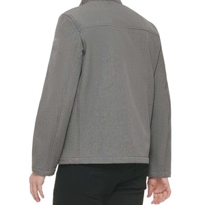 Vente en gros Vêtements personnalisés Veste softshell imperméable et décontractée coupe-vent unie pour hommes Veste à bas prix - Product Image 4