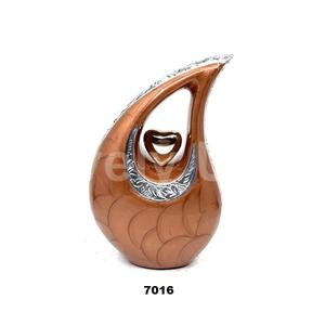 Urna de recuerdo pequeña con gota de lágrima grabada con urna de entierro de cremación de corazón con bolsa de terciopelo gratis - Product Image 1