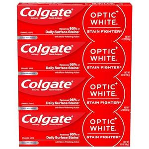 Premium Colgate Optic White <b>Toothpaste</b> Whitening Formula With Hydrogen Peroxide For Visible Brighter Teeth - Product Image 1