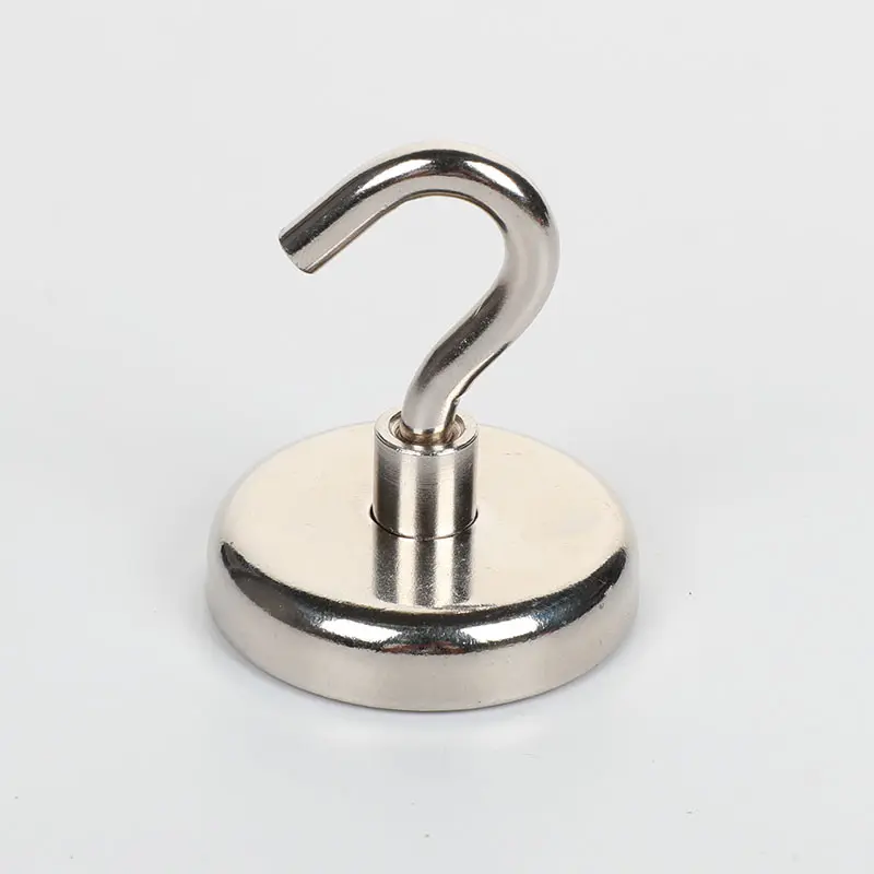 Non-stick seamless non-perforated neodymium magnetic strong hook magnet
