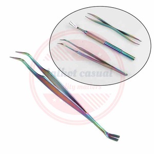 Ensemble personnalisé de 3 pièces en acier inoxydable pour enlever les tiques, pince à épiler, vente en gros d'outils pour enlever les tiques de toilettage pour animaux de compagnie - Product Image 2