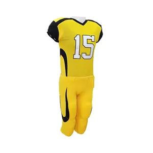 Uniforme de football américain de meilleure qualité Design personnalisé Vêtements de sport à séchage rapide de haute technologie Nouvelle arrivée Ensembles courts-Respirant Élégant - Product Image 3