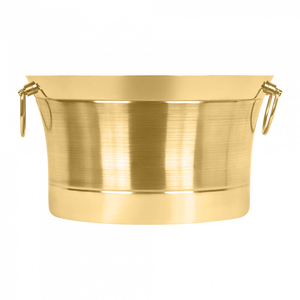 Cesta enfriadora de diseño de lujo, cesta de hielo enfriadora de vino de Color dorado de Metal de calidad Superior con asa, forma redonda, decoración del hogar - Product Image 1