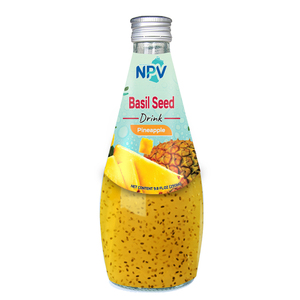 Bebida de semilla de albahaca con sabor a Granada, botella de vidrio de 290 ml, Etiqueta Privada, muestra gratis, diseño gratis - Product Image 6