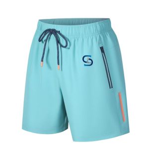 Ropa Deportiva para Hombre, Pantalones Cortos con Cremallera y Bolsillo para Entrenamiento, Correr y Gimnasio - Product Image 1