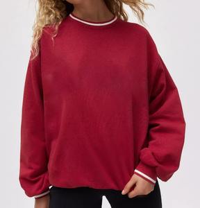 Sudadera de Mujer de Moda con Diseño Nuevo, Personalizable con Logotipo, de Alta Calidad y Venta Caliente, con Contraste de Color y Ribete - Product Image 1