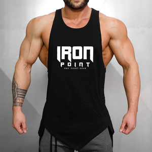 Camiseta de entrenamiento personalizada de peso pesado para hombre, camiseta ajustada para Fitness, ropa deportiva para gimnasio, camiseta sin mangas, ropa de gimnasio, entrenamiento - Product Image 2