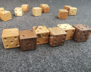Artisan Polyhedral <b>Wooden</b> Dice Natural Handmade Eco-Friendly Durable 7-Piece Set for <b>Board</b> <b>Games</b> RPG Collectors Tradebyd - Product Image 2