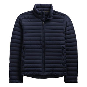 Abrigo acolchado aislado de moda personalizado para hombre, ligero, impermeable, chaqueta para correr de invierno, capucha, estilo lienzo, patrón Formal - Product Image 1