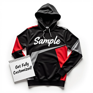 Sudadera con Capucha Extra Grande para Hombre, Personalizable, 100% Poliéster, Mezcla de Algodón Básico, Textura Diaria, Sublimada, Duradera, Estilo Urbano - Product Image 1