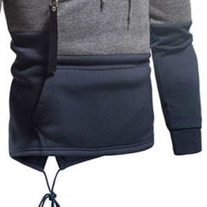 Sweat à capuche respirant en coton/polyester avec logo de haute qualité ou vêtements de fitness pour hommes - Product Image 5