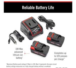 Kit de Herramientas de Prensado ProPress 67053RP350 Original, Nuevo, de 8 Piezas, con Cargador de Batería de 18 Voltios, 4 Mordazas de Prensado de 1/2" a 2" y Estuche - Product Image 2