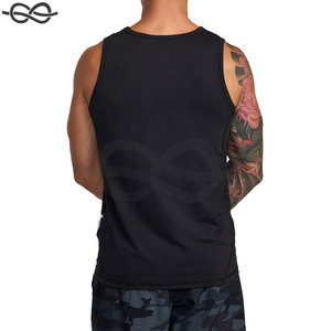 Body Building Tank Top Gimnasio Poliéster Ropa sin mangas Sport Fitness Stringer Singlets para hombres Oem Printing - Product Image 4