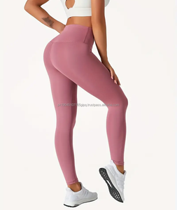 2024 logotipo personalizado levantamiento de glúteos pantalones de diseñador de cintura alta Yoga Leggings mujeres ropa deportiva logotipo personalizado gimnasio entrenamiento - Product Image 5