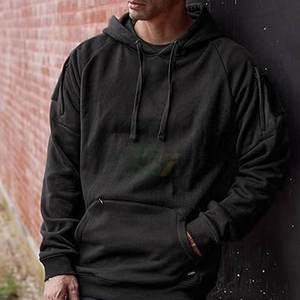 Sweat à capuche en polaire imprimé pour homme, thermique, respirant, manches longues, mélange de coton, vêtements tactiques d'extérieur - Product Image 3