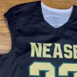 Nouvelle arrivée maillots de crosse en polyester à séchage rapide uniformes de football réversibles personnalisés avec technique de sublimation - Product Image 5