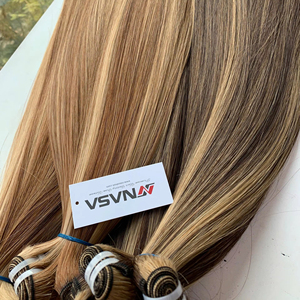 Extensions de cheveux à trame automatique Prix de gros Cheveux bruts vietnamiens Double noyade 100 grammes Couleurs piano 22 pouces - Product Image 1