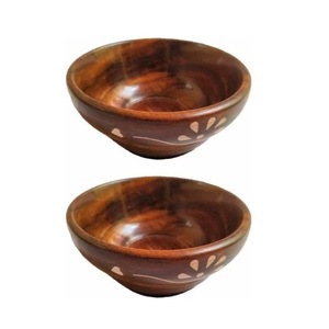 Ensaladera de madera de calidad superior, superventas, cuenco de sopa de forma redonda, ensaladera de madera clásica y elegante al por mayor - Product Image 2