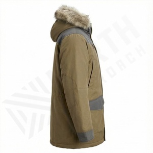 Veste parka d'hiver pour homme, taille moyenne, en toile respirante, manteau chaud, vêtements d'extérieur, style streetwear, veste thermique isolée coupe-vent - Product Image 3