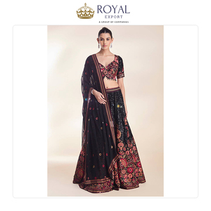 Tendance Créateur De Mode Vêtements De Mariage Vêtements Traditionnels Indiens Faux Georgette Vêtements Indiens Lehenga Choli à Vendre - Product Image 3