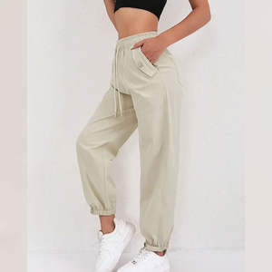 Pantalon baggy à la mode pour femmes mode Streetwear taille haute jambe large décontracté pantalon coupe ample - Product Image 2