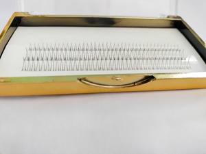 Extensiones de Pestañas Hechas a Mano con Pelo Sintético Negro en Forma de V, de Alta Calidad OEM, Volumen Completo CC, Longitudes Mixtas, Hechas en Vietnam - Product Image 4