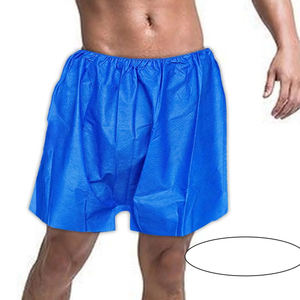 กางเกงขาสั้นตรวจแบบใช้แล้วทิ้งใช้ได้ทั้งชายและหญิงกางเกงทางการแพทย์สายรัดเอวยืดหยุ่นสำหรับกำจัดขนตามร่างกายสปาผิวแทนความงามดูแลส่วนบุคคล - Product Image 2