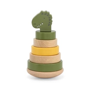 Juguete educativo de rompecabezas apilable de Torre oscilante de madera 3D para niños pequeños Centros de reventa y aprendizaje Juguetes de madera OEM ODM Educativo - Product Image 3