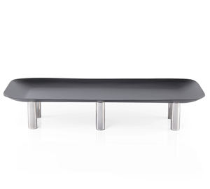 Nouveau plateau en métal design, finition argentée, base avec boutons, design marteau, décoration de mariage, style arabe, artisanat en métal moderne - Product Image 3