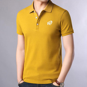 T-shirt polo au design unique pour hommes T-shirt polo en polyester de couleur personnalisée pour hommes en vente - Product Image 2