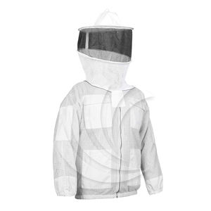 Chaqueta de Apicultor de Protección Completa, Malla Resistente, Velo Redondo para la Cabeza, Bolsillos para Herramientas para Trabajos en Apicultura - Product Image 2