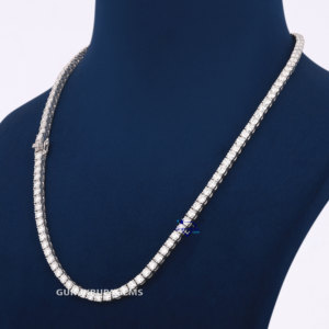Elite 925 plata esterlina Moissanite diamante tenis collar calidad Superior brillante belleza perfecta para cualquier ocasión - Product Image 6