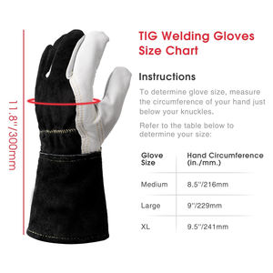 ถุงมือช่างเชื่อมคุณภาพระดับพรีเมี่ยมถุงมือกันความร้อนทนทานจากปากีสถาน - Product Image 2