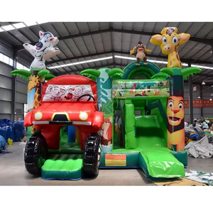 Commercial <b>Inflatable</b> Castle Combo Slide Climbing Wall PVC Outdoor Bouncy <b>House</b> Trampoline Playground Equipment - Product Image 4