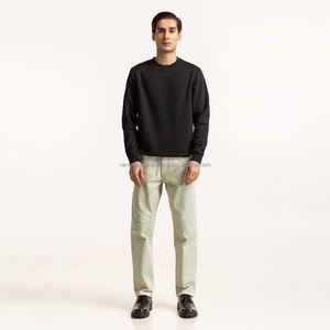 Nardon Apparel Sudadera de cuello redondo de gran tamaño para hombre 100% algodón Impresión digital Teñido liso para invierno Tallas grandes y altas - Product Image 5