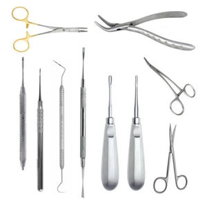 Ensemble d'instruments de chirurgie dentaire Outils en acier inoxydable de première qualité pour les procédures maxillo-faciales et parodontales - Product Image 1