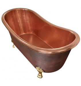 Bañera Independiente de Lujo, Ecológica y Elegante de Axiom Home Accents, Fabricada a Mano en Cobre con Acabado Antiguo para Baños Modernos - Product Image 3