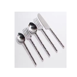 ชุดช้อนส้อมสเตนเลสมีด้ามจับดีไซน์เรียบง่ายสำหรับช้อนกาแฟและชา - Product Image 3