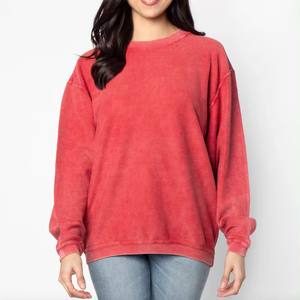 2026 Custom Logo Design Plus Size Women Heavyweight Acid Wash Sweatshirt Woman Sun Fade Unisex Pullover Hoodies & Sweatshirt - Product Image 6