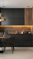 Muebles de Cocina Modulares Clásicos de Lujo Modernos y Ecológicos, Puertas de Laca Acrílica, Fregadero, Grifo, Garantía de 5+ Años, Comedor