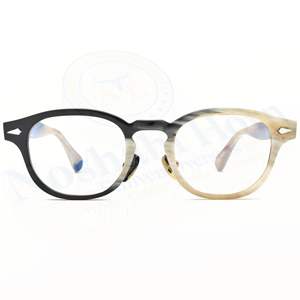 100% Gafas de cuerno genuinas R Gafas de búfalo Gafas de ojo de cuerno de búfalo natural HECHAS POR NOSHAHI - Product Image 5