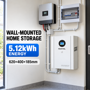 แบตเตอรี่ลิเธียม <span class=keywords><strong>Oukitel</strong></span> 5.12KWh สำหรับติดผนัง <span class=keywords><strong>25</strong></span>.6V ระบบกักเก็บพลังงานแสงอาทิตย์แบบ Deep Cycle พร้อม CAN RS485 สำหรับอินเวอร์เตอร์บ้าน - Product Image 4