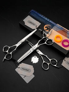 กรรไกรตัดผมคุณภาพสูงแบบกำหนดเอง ขนาด 5.5 นิ้ว 6 นิ้ว ผลิตจากเหล็ก 440C กรรไกรซอยผมระดับมืออาชีพ - Product Image 6